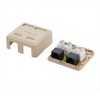 Picture of Category 5E Surface Box, RJ45 (8x8) / RJ12 (6x6)
