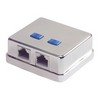 Picture of Shielded Category 5E Surface Mount Jack with 2 RJ45s EIA568A/B