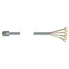 Picture of Flat Modular Cable, RJ11 (6x4) / Spade Lug, 7.0 ft