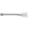 Picture of Flat Modular Cable, RJ12 (6x6) / Tinned End, 10.0 ft