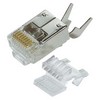 Picture of 8x8 Shielded Plug with Strain Relief (Stepped Load Bar)- Pkg/50