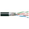 Picture of Cat5e, CMX Rated Hi-Flex FR-TPE Jacket, Double Shielded, 4 Pr. Str. 26 AWG, 1,000ft, Black