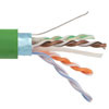 Picture of Category 6a 10gig Ethernet Bulk Cable, Shielded F/UTP, 23AWG Solid 4-Pair, CMP Plenum Jacket, Green, 500FT