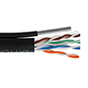 Picture of Cat6 UTP Outdoor Aerial Messenger Fig8 PE 23 AWG Solid 1,000ft, Black