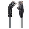 Picture of Category 6 45° Patch Cable, Straight/Left 45° Angle, Gray 1.0 ft