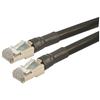 Picture of Category 6 Shielded Outdoor Assembly, RJ45/RJ45, Black, 1.0 ft