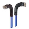 Picture of Category 6 Right Angle Patch Cable, RA Right Exit/Right Angle Down- Blue, 7.0 ft