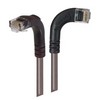 Picture of Category 6 Right Angle Patch Cable, RA Right Exit/Right Angle Down- Gray 1.0 ft