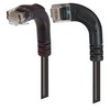Picture of Category 6 Right Angle Patch Cable, RA Left Exit/Right Angle Down- Black 1.0 ft