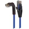 Picture of Category 6 Right Angle RJ45 Ethernet Patch Cord - Straight to RA (Down) - Blue, 1.0Ft