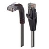 Picture of Category 6 Right Angle RJ45 Ethernet Patch Cords - Straight to RA (Up) - Black, 1.0Ft