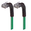 Picture of Category 6 Right Angle Patch Cable, Right Angle Up/Right Angle Up - Green 1.0 ft