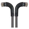 Picture of Category 6 Right Angle RJ45 Ethernet Patch Cords - RA (Left) to RA (Right) - Black, 1.0Ft