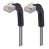 Picture of Shielded Category 6 Right Angle Patch Cable, Right Angle Up/Right Angle Up, Gray, 1.0 ft