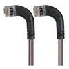 Picture of Shielded Category 6 Right Angle Patch Cable, Right Angle Left/Right Angle Left, Gray, 7.0 ft