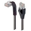 Picture of Category 6 Shielded LSZH Right Angle Patch Cable, Straight/Right Angle Up, Black, 30.0 ft