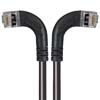 Picture of Category 6 Shielded LSZH Right Angle Patch Cable, Right Angle Left/Right Angle Right, Black, 5.0 ft