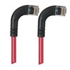 Picture of Category 6 LSZH Right Angle Patch Cable, Right Angle Right/Right Angle Right, Red, 10.0 ft