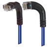 Picture of Category 5E Right Angle Patch Cable, RA Left Exit/Right Angle Down, Blue 1.0 ft