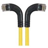 Picture of Category 5E Right Angle Patch Cable, RA Left Exit/RA Right Exit, Yellow, 1.0 ft