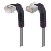 Picture of Category 5E Shielded Right Angle Patch Cable, Down/Right Angle Up, Gray 1.0 ft