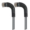Picture of Category 5E LSZH Right Angle Patch Cable, Right Angle Left/Right Angle Left, Gray, 1.0 ft