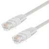 Picture of Category 5E Flat Patch Cable, RJ45 / RJ45, White, 1.0 ft