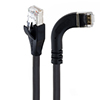Picture of Braid Shielded Category 5e High Flex Right Angle Ethernet Cable, Straight/Right Angle Right, 0.5m
