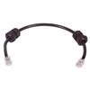 Picture of Cat5e Outdoor Patch Cable, RJ45/RJ45, Weather Tight Grommet, Black, 10.0 ft