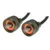 Picture of IP68 Ruggedized Cat5e Cable, RJ45, Plug to Plug, ZnNi Finish w/ FR-TPE Cable & Dust Caps, 1.0m