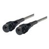 Picture of Armored IP68 Cat5e Cable, Ruggedized RJ45, Jack to Jack, ANOD w/ FR-TPE Cable & Dust Caps, 1.0m