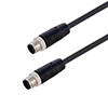 Picture of M12 8 Position A-code Industrial Outdoor Assembly, PUR Jacket, M/M, Black, 3.0M
