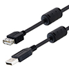 Picture of LSZH USB cable with Ferrites Type A male to Type A Female 0.3M