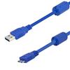 Picture of USB 3.0 Cables Type A male to Micro B male w/ferrites length 0.75M