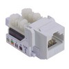 Picture of Category 6 Keystone Jack, 110/RJ45 (8x8), EIA568A/B White
