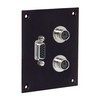 Picture of Universal Sub-Panel, 1 HD15 and 2 Mini DIN 6 Feed-Thru Adapters, Female / Female