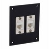 Picture of Universal Sub-Panel, 2 Category 6 Low Profile Mini-Couplers, RJ45, Unshielded