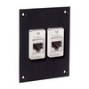 Picture of Universal Sub-Panel, 2 Category 3 Couplers, RJ45, Shielded
