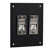 Picture of Universal Sub-Panel, 2 Shielded Category 5e Tool-less PoE+ Compliant Jacks