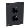 Picture of Universal Sub-Panel, 2 Category 6A Couplers, RJ45 Straight Thru