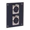 Picture of Universal Sub-Panel, Dual  XLR 3 Pin Female Couplers