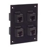 Picture of Universal Sub-Panel, 4 Category 6 Couplers, RJ45 Straight Thru