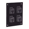 Picture of Universal Sub-Panel, 4 110 Category 5e Jacks, RJ45 EIA568A/B