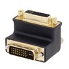 Picture of DVI 24+5 Male to DVi Female right angle adaptor