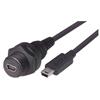 Picture of Waterproof USB Cable, Mini B 5 Female /Mini B 5 Male, 1.0m