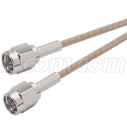 Detail of RG316/U SMA Plug Coaxial Cable Assembly - 50 Ohm Transmission
